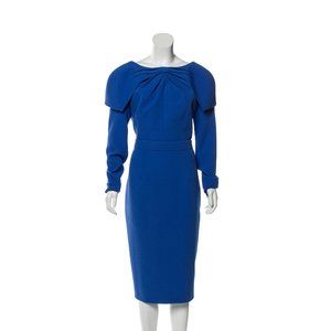 Blue Safiyaa midi dress
